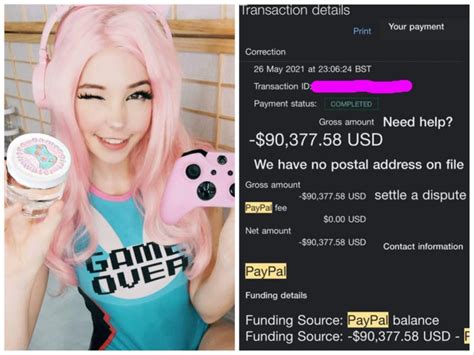 Belle Delphine Got $90K From PayPal Years After Selling Her。